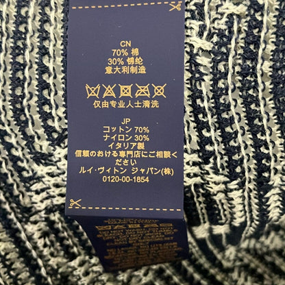 Louis Vuitton Hat Ivory Da Ninenavy Monogram Pattern Cotton — view 6