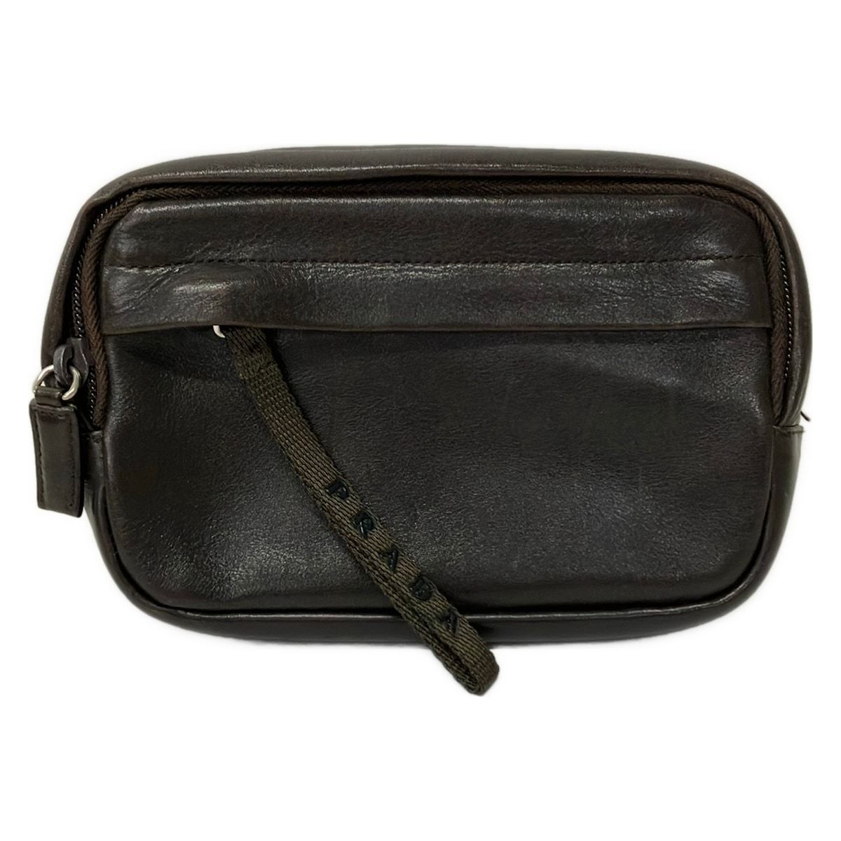Prada Pouch Black Leather