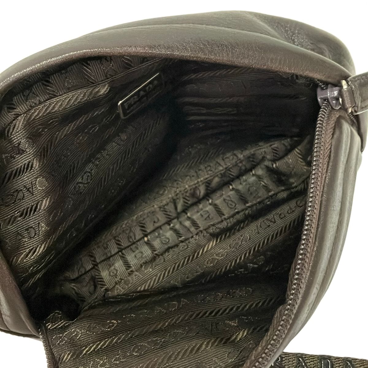 Prada Pouch Black Leather — view 4
