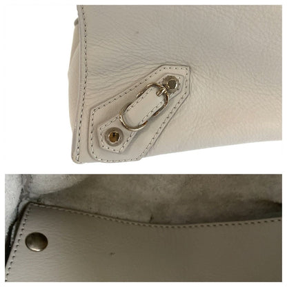 Balenciaga the Paper Gray Silver Leather Tote — view 6