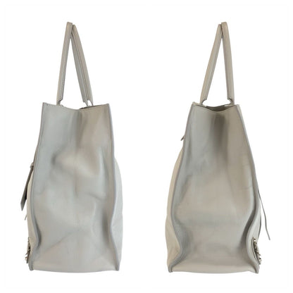 Balenciaga the Paper Gray Silver Leather Tote — view 8