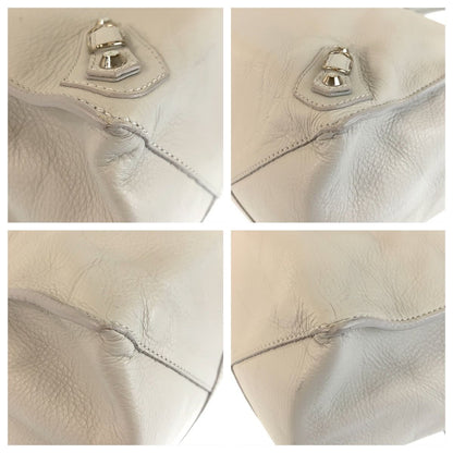 Balenciaga the Paper Gray Silver Leather Tote — view 3