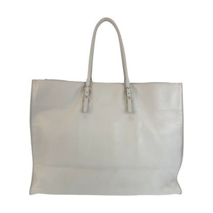 Balenciaga the Paper Gray Silver Leather Tote — view 2