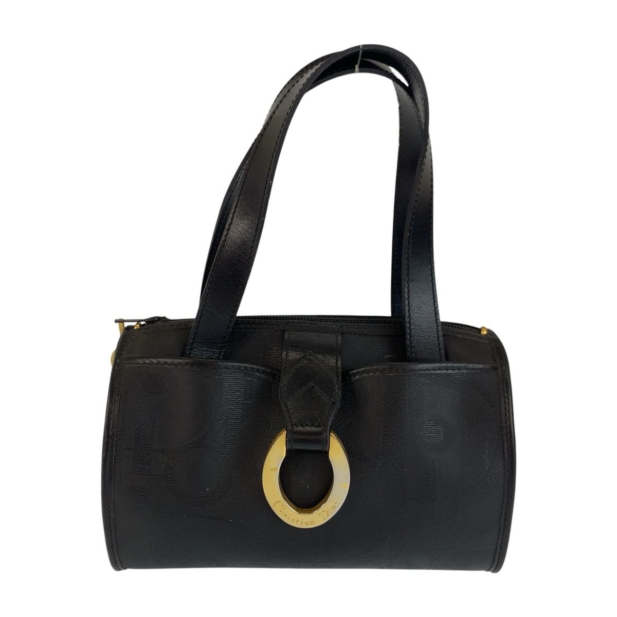 Dior Vintage Trotter Black Mini Boston Bag