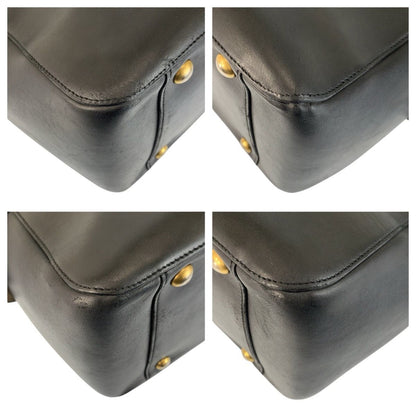 Gucci Snake Black Gold Leather Boston Bag — view 4