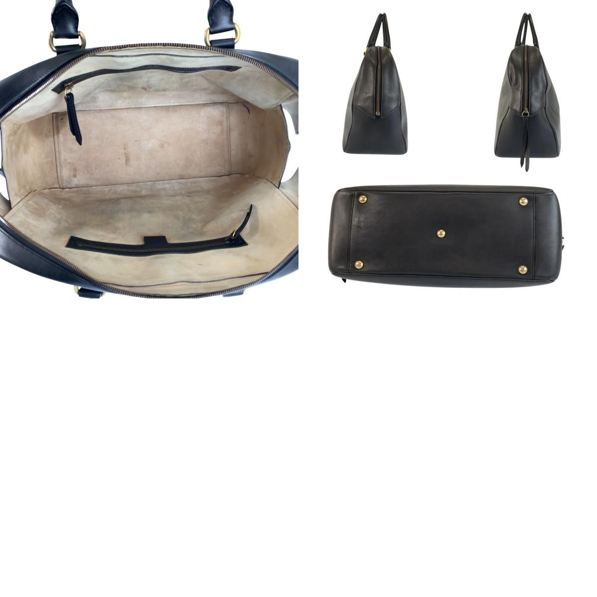 Gucci Snake Black Gold Leather Boston Bag — view 9