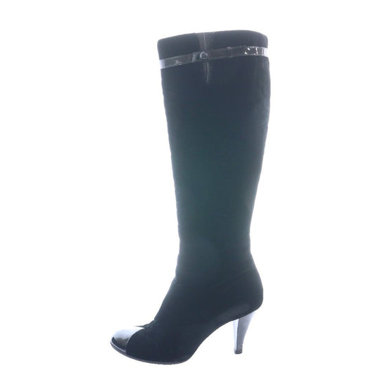 Chanel Long Boots 39 Black SS