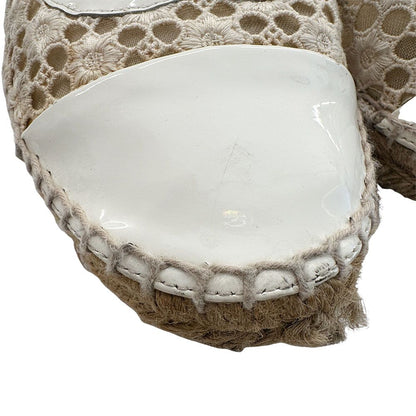 Chanel Sandals yu White CC Logo — view 7