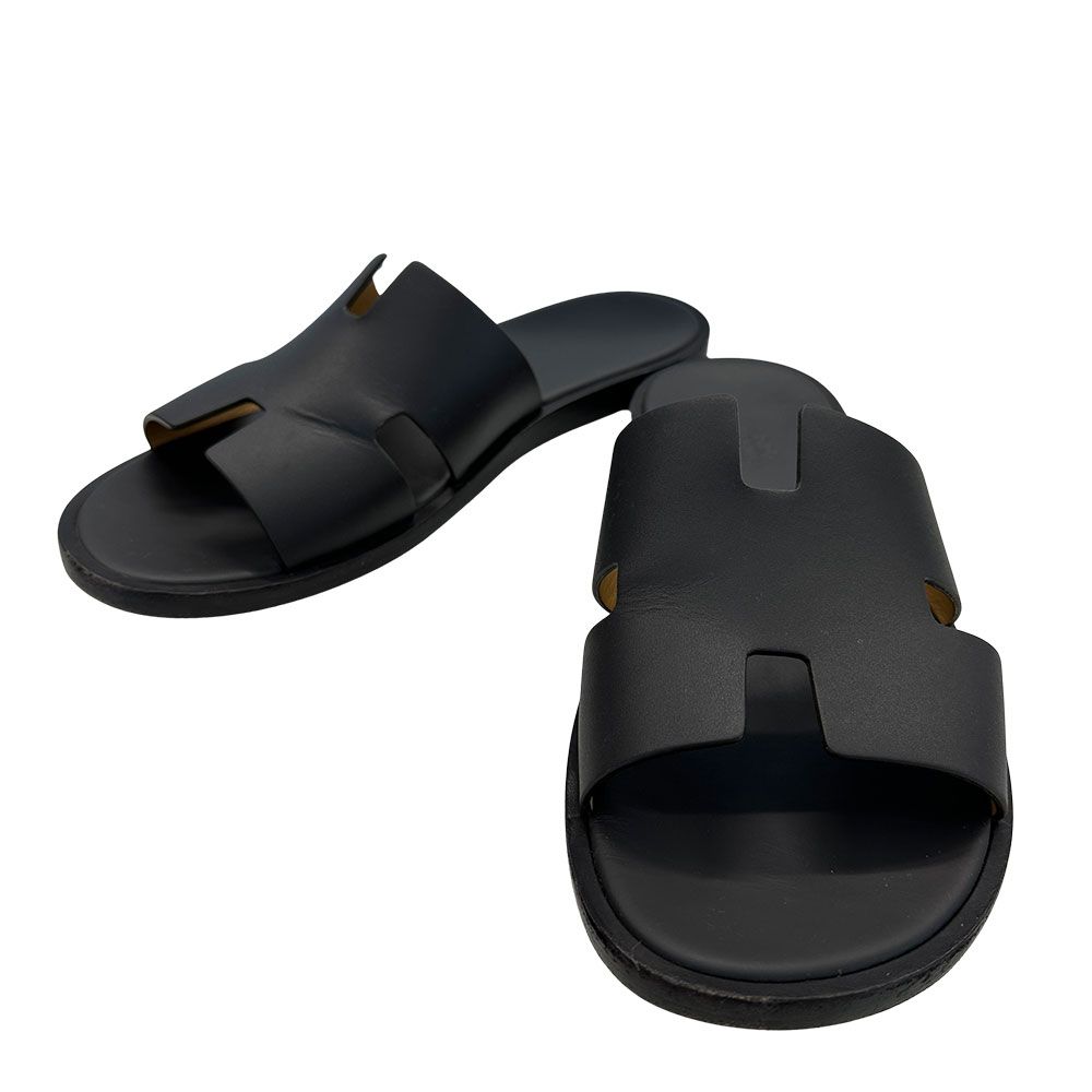 Hermes Sandals Leather Brown