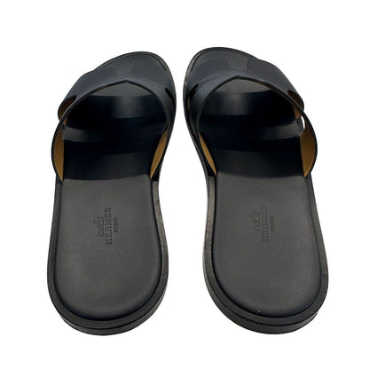 Hermes Sandals Leather Brown — view 3
