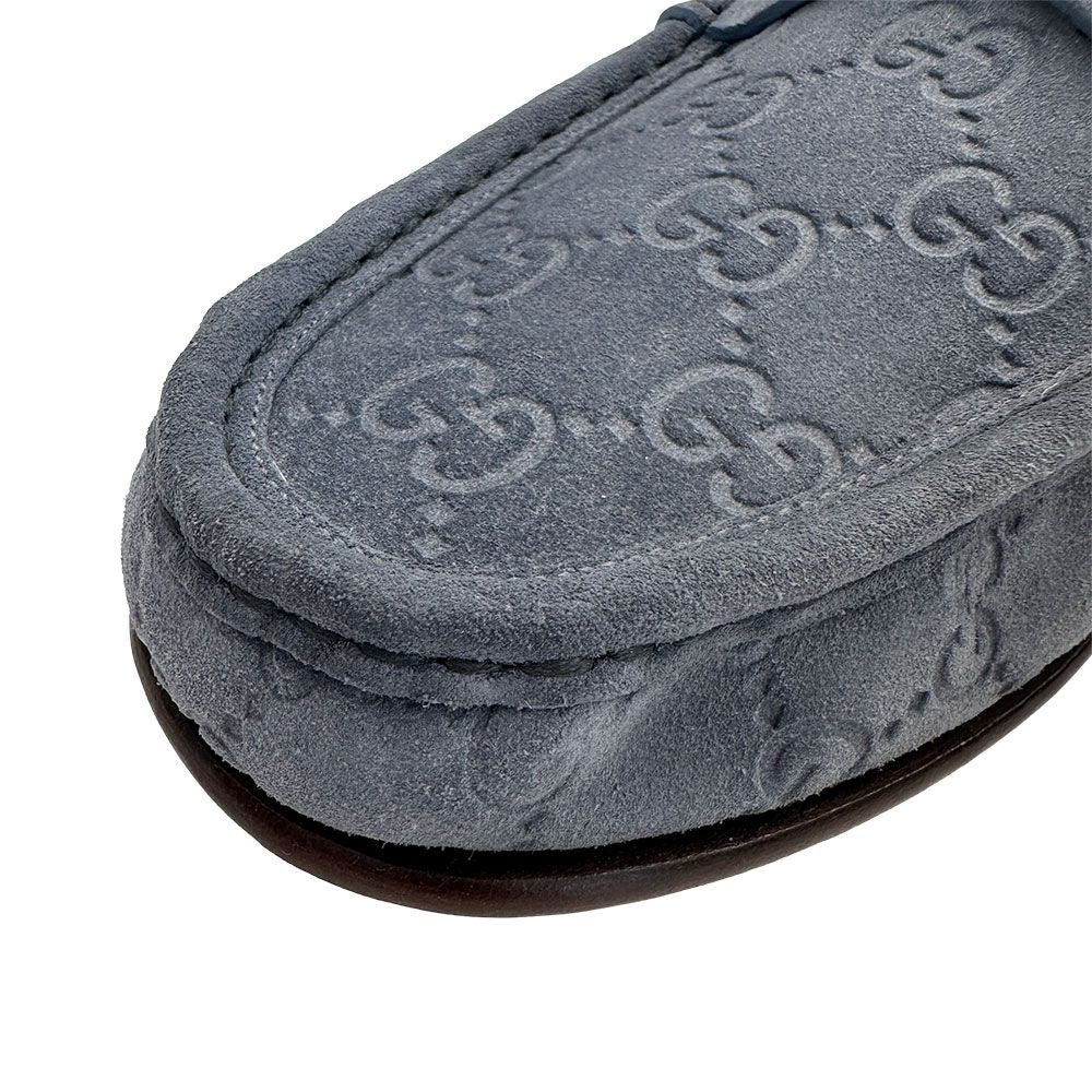 Gucci Horsebit Loafers Leather Blue — view 6