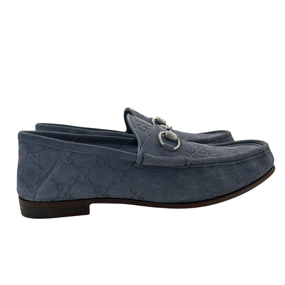 Gucci Horsebit Loafers Leather Blue — view 3
