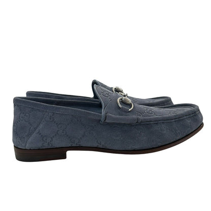 Gucci Horsebit Loafers Leather Blue — view 3