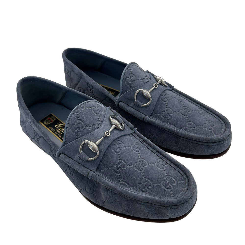 Gucci Horsebit Loafers Leather Blue — view 4