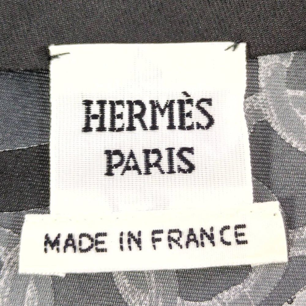 Hermes cutreplacement Long Skirt 38 Gray Silk Scarf Pattern — view 4