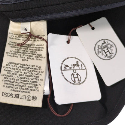 Hermes Cutreplacement Skirt 38 Black O-luci-dung — view 6