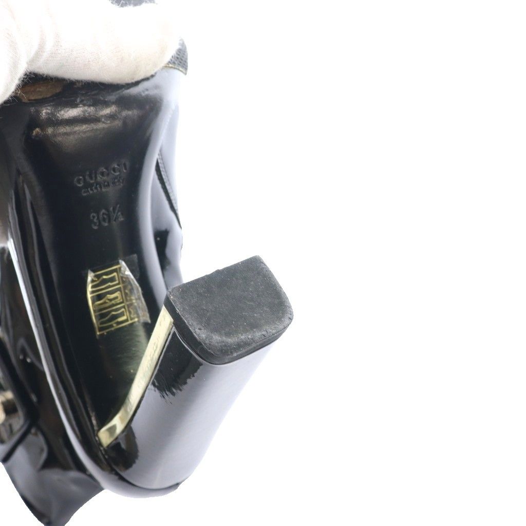 Gucci Short Boots Enamel 36.5 Black SS — view 9