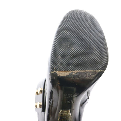 Gucci Short Boots Enamel 36.5 Black SS — view 8