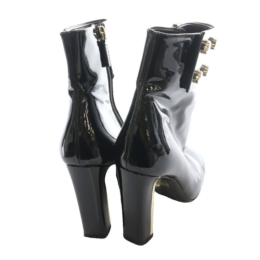 Gucci Short Boots Enamel 36.5 Black SS — view 5