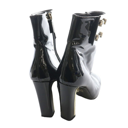 Gucci Short Boots Enamel 36.5 Black SS — view 5