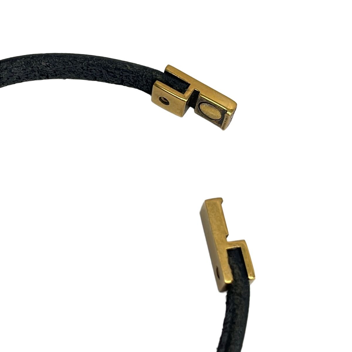 Saint Laurent Paris Bracelet Leather Black — view 6