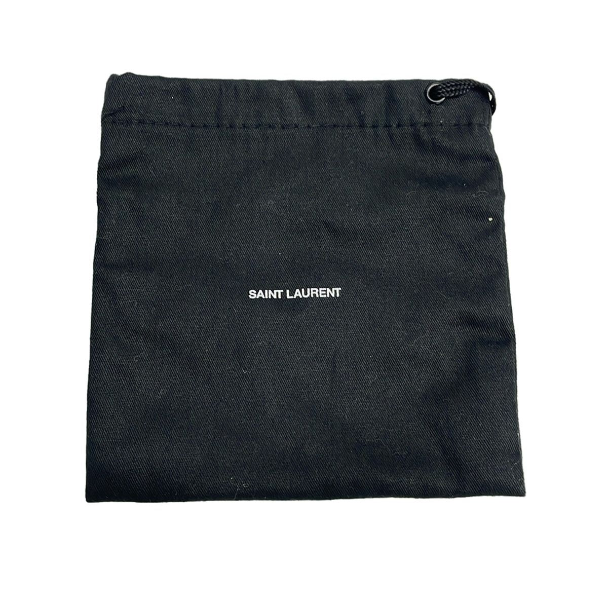 Saint Laurent Paris Bracelet Leather Black — view 4