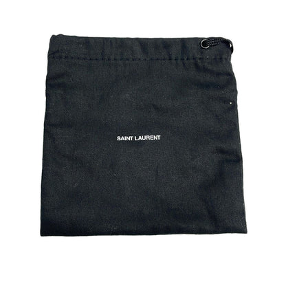 Saint Laurent Paris Bracelet Leather Black — view 4