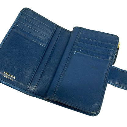 Prada Blue Leather Wallet — view 3
