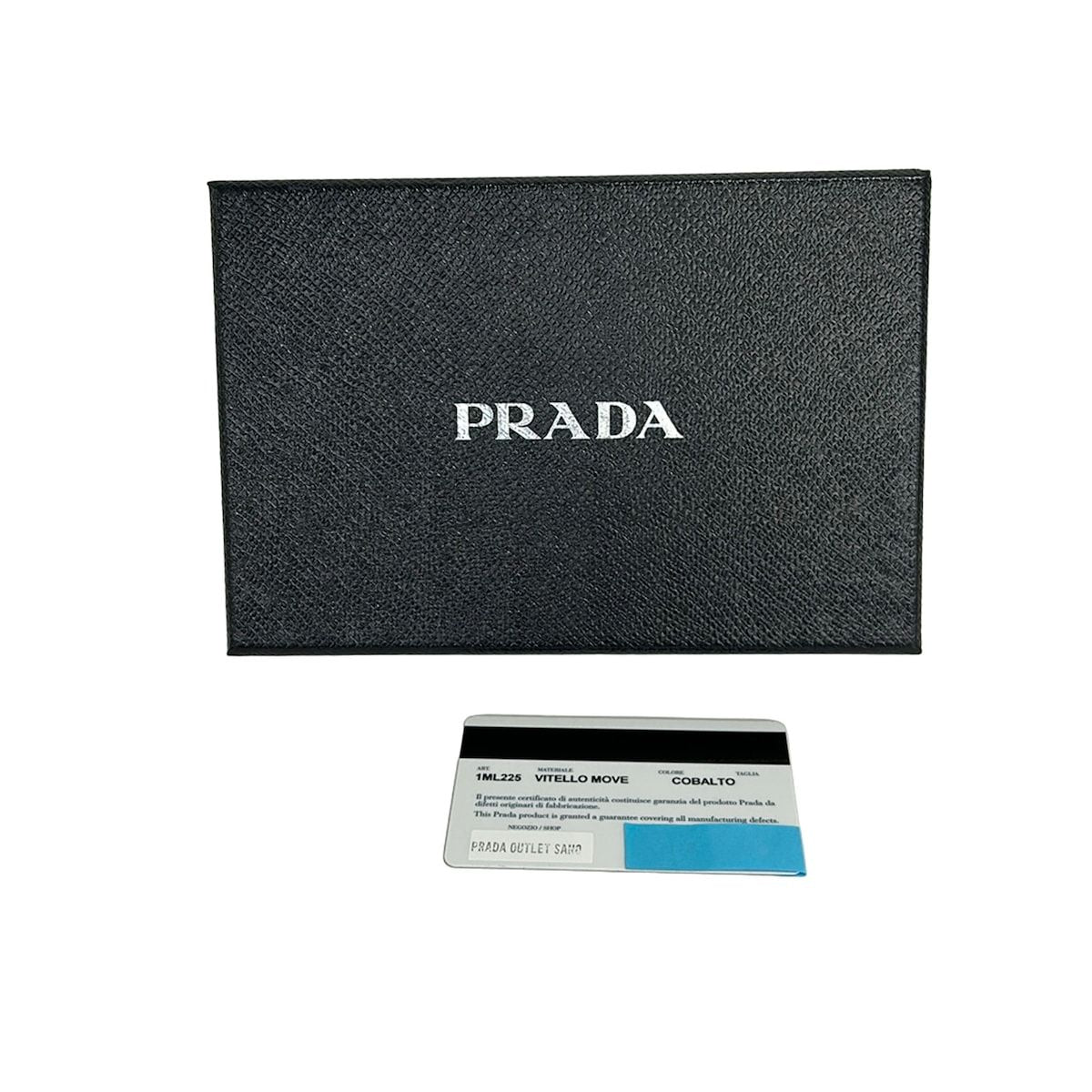 Prada Blue Leather Wallet — view 6