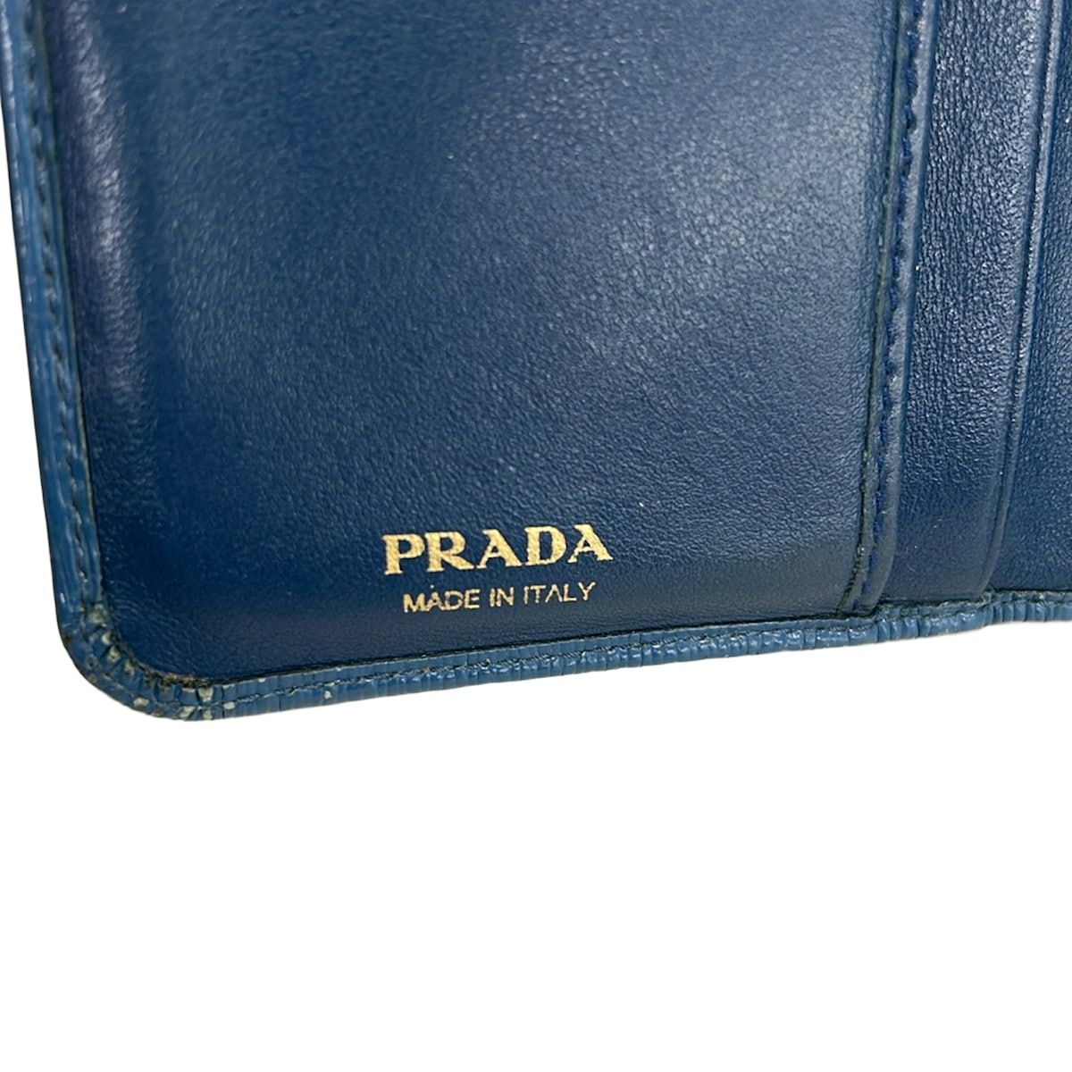Prada Blue Leather Wallet — view 5