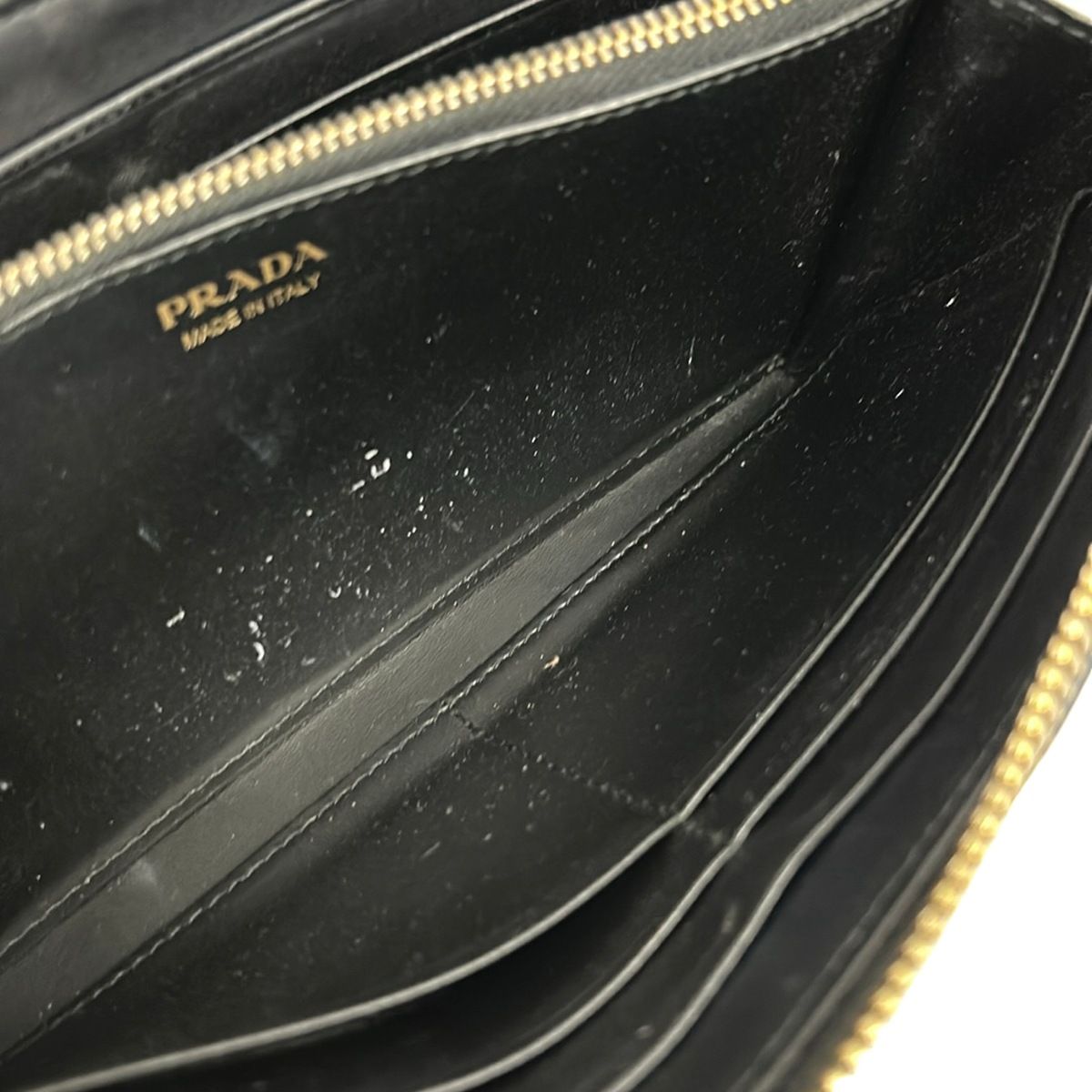 Prada Wallet Black Leather — view 9