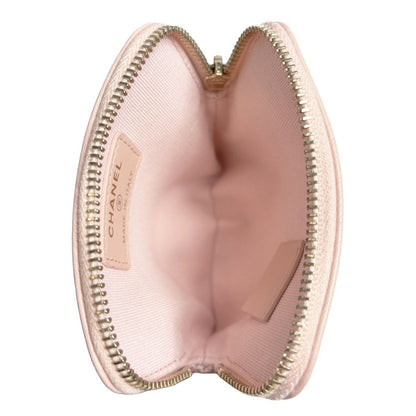 Chanel 19 Coin Case Pink Quilted Lambskin CC Logo Zip Card Wallet Leather — view 3