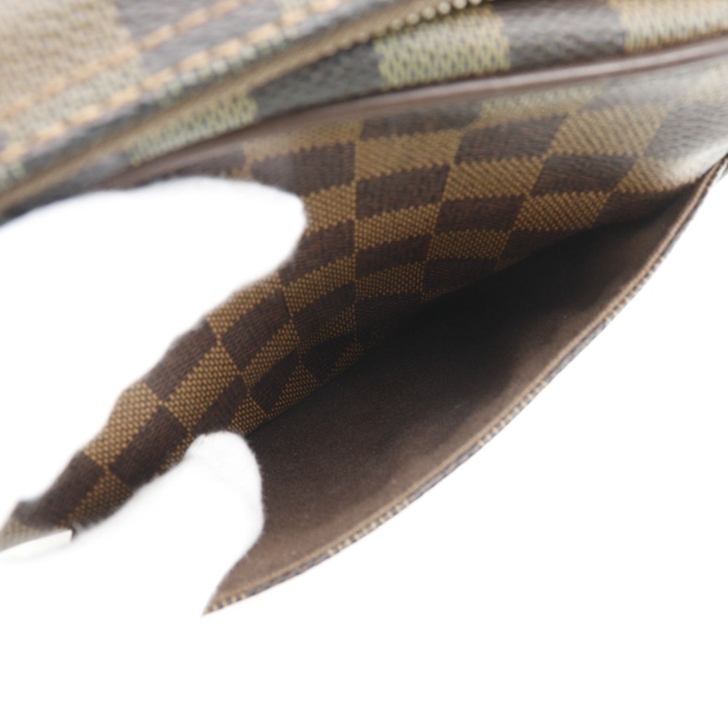 Louis Vuitton PM Damiercanvas Brown Shoulder Bag — view 7