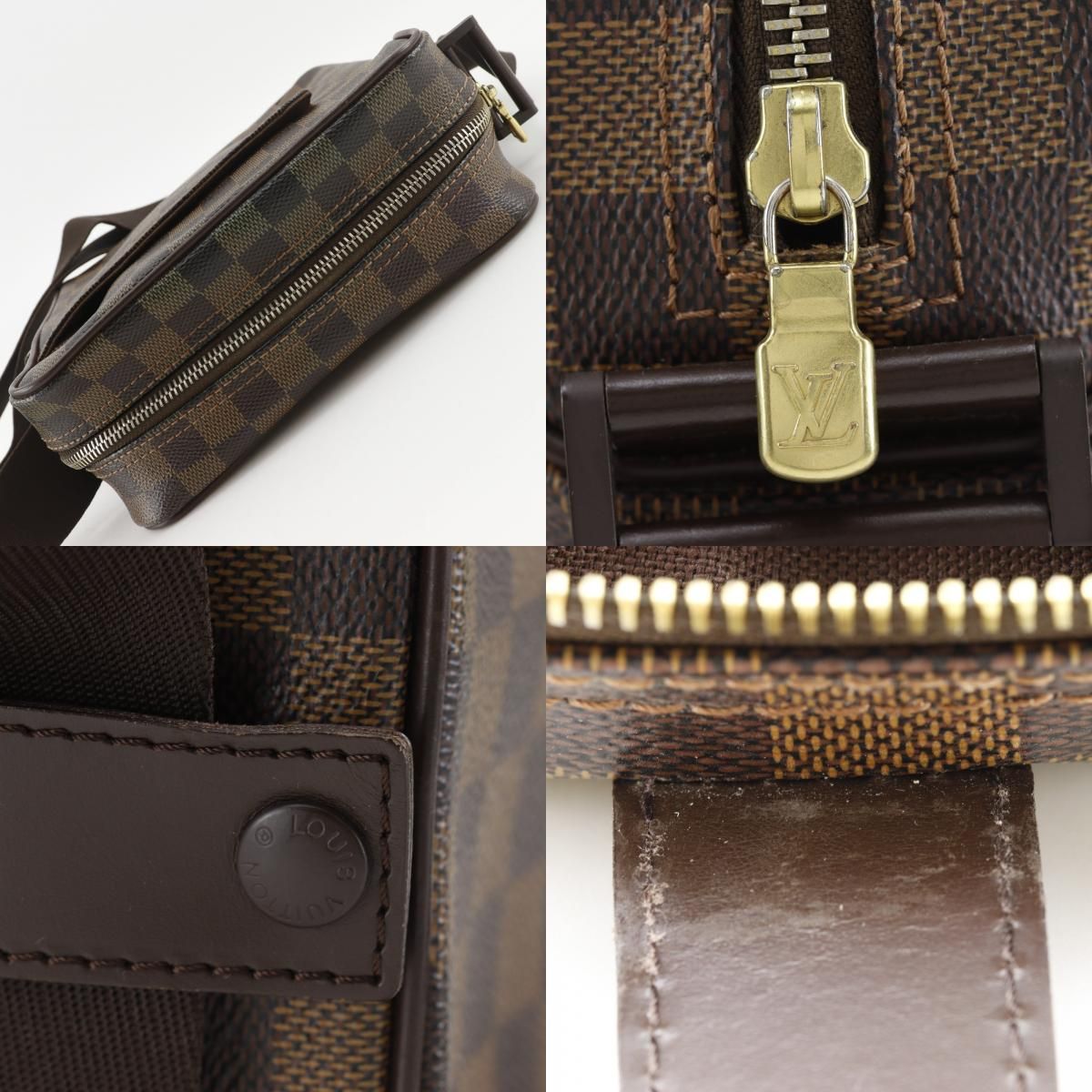 Louis Vuitton PM Damiercanvas Brown Shoulder Bag — view 8