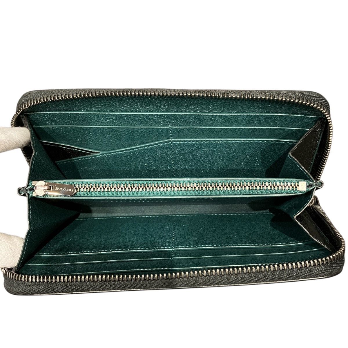 Bvlgari Wallet Leather Wallets Black — view 3