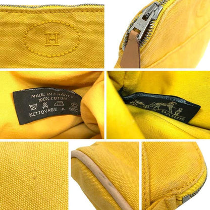 Hermes Bolide Pouch 20 Mini Makeup Cotton Yellow — view 3