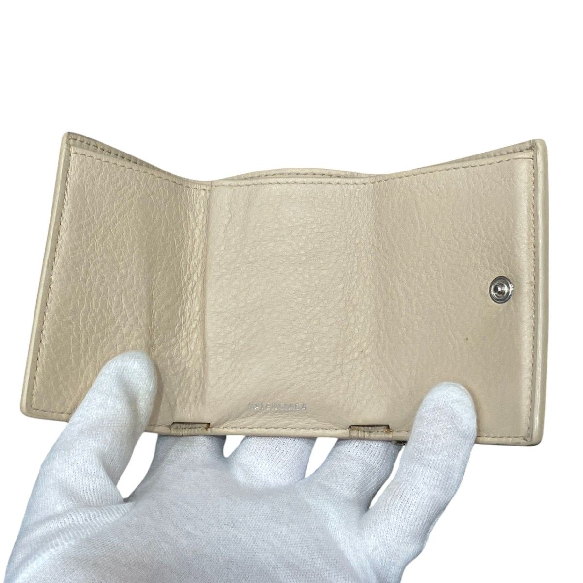 Balenciaga Paper Mini Compact Wallet Trifold — view 3