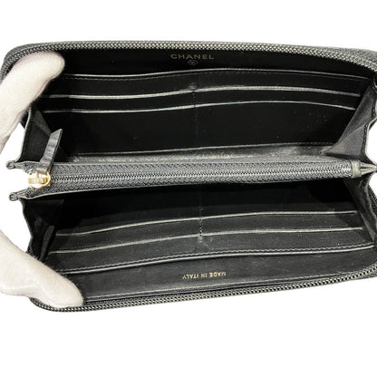 Chanel Wallet Lambskin Wallets Black — view 3