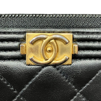 Chanel Wallet Lambskin Wallets Black — view 9