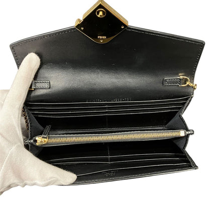 Fendi Wallet Leather Wallets Black — view 3