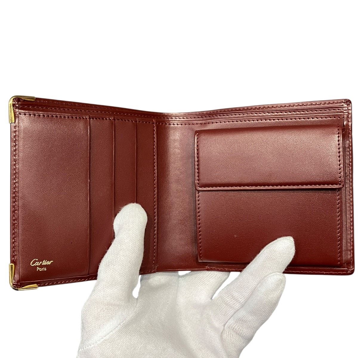 Cartier Must Line Bifold Wallet Leather — view 3