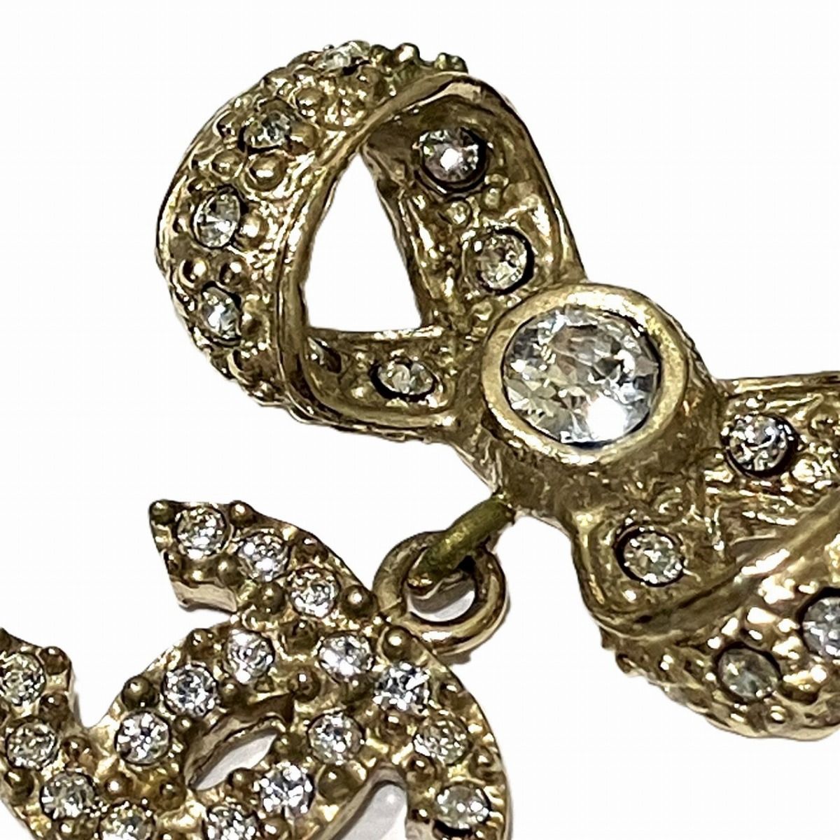 Chanel CC Logo Earrings Alloy — view 8