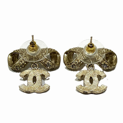 Chanel CC Logo Earrings Alloy — view 3