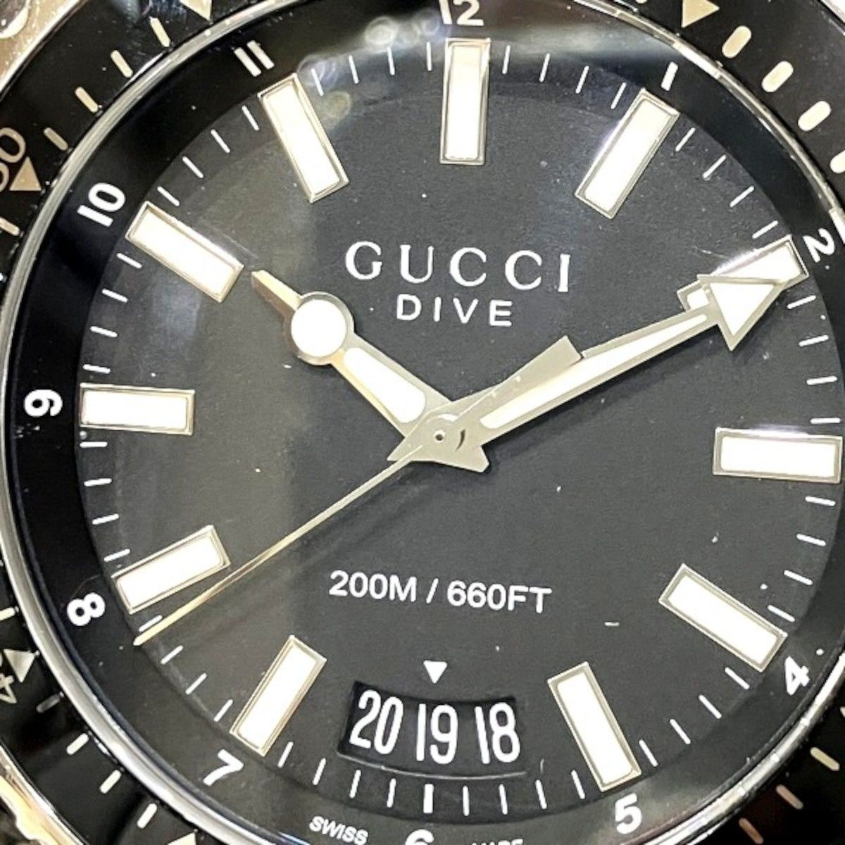 Gucci Watch SS Rubber Quartz Black Dial 136.2 — view 4