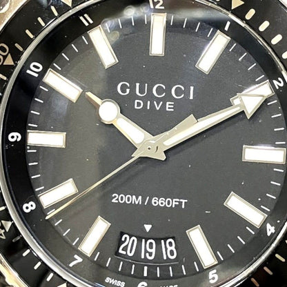 Gucci Watch SS Rubber Quartz Black Dial 136.2 — view 4