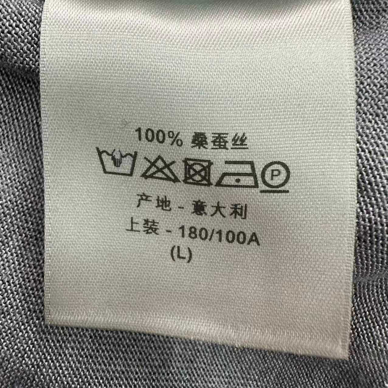 Dior Top Long Sleeve Crew Neck Knit Top Embroidery Logo Silk Navy Sweater — view 5