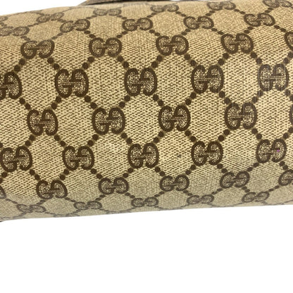 Gucci Vintage Sherry Line Beige Brown GG Supreme Canvas Tote Shoulder Bag — view 5