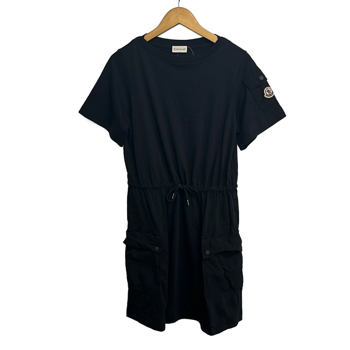 Moncler Dress XS LadyVestito Black Short Sleeve