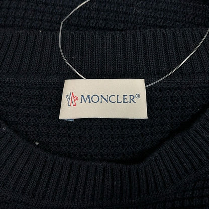 Moncler Sweater XXL XL Girocollo Tricot Da Ninenavy White Multi Kuru — view 3