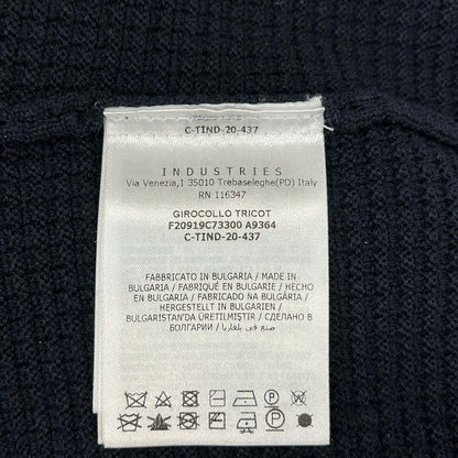 Moncler Sweater XXL XL Girocollo Tricot Da Ninenavy White Multi Kuru — view 5